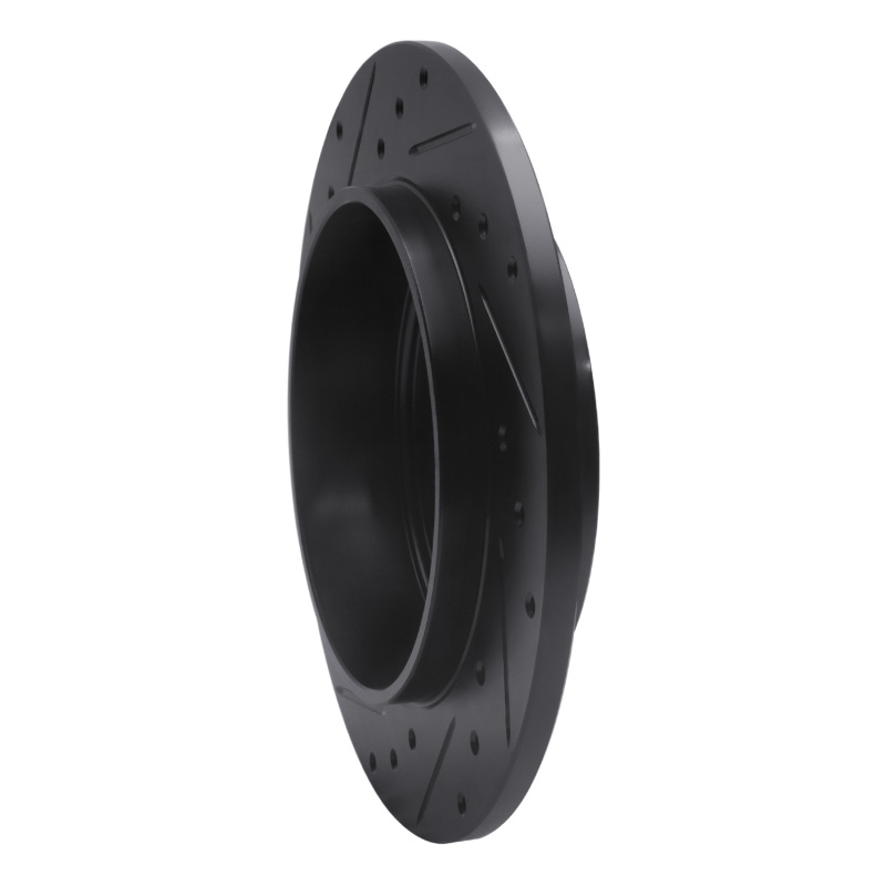 Ford Explorer Brake Rotor (1) - Rear Right - R1 Concepts - Drilled & Slotted - Black - `02-`10